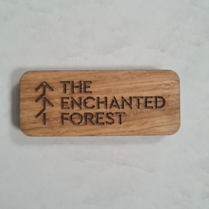 Enchanted Forest wooden fridge magnet